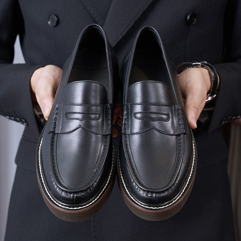 Le Lourd Noir — Chunky Sole Penny Loafer