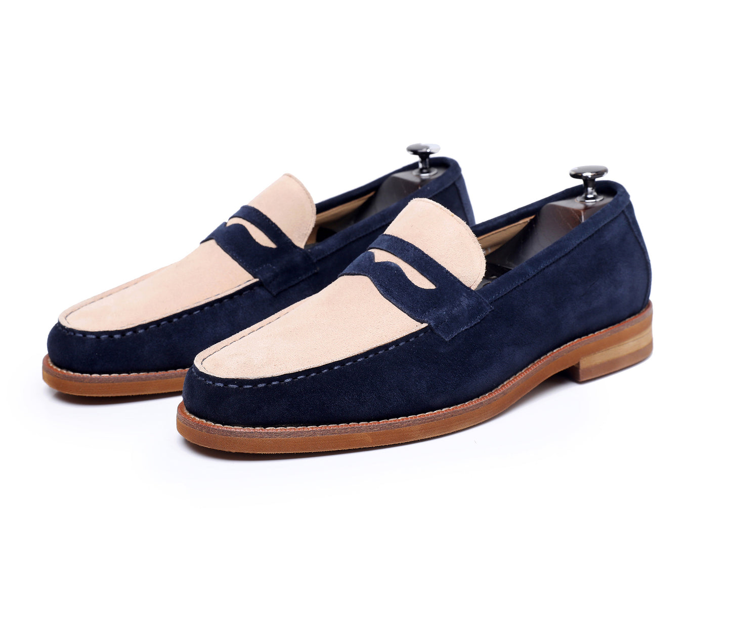 Le Velours Penny — Premium Leather & Suede Loafer
