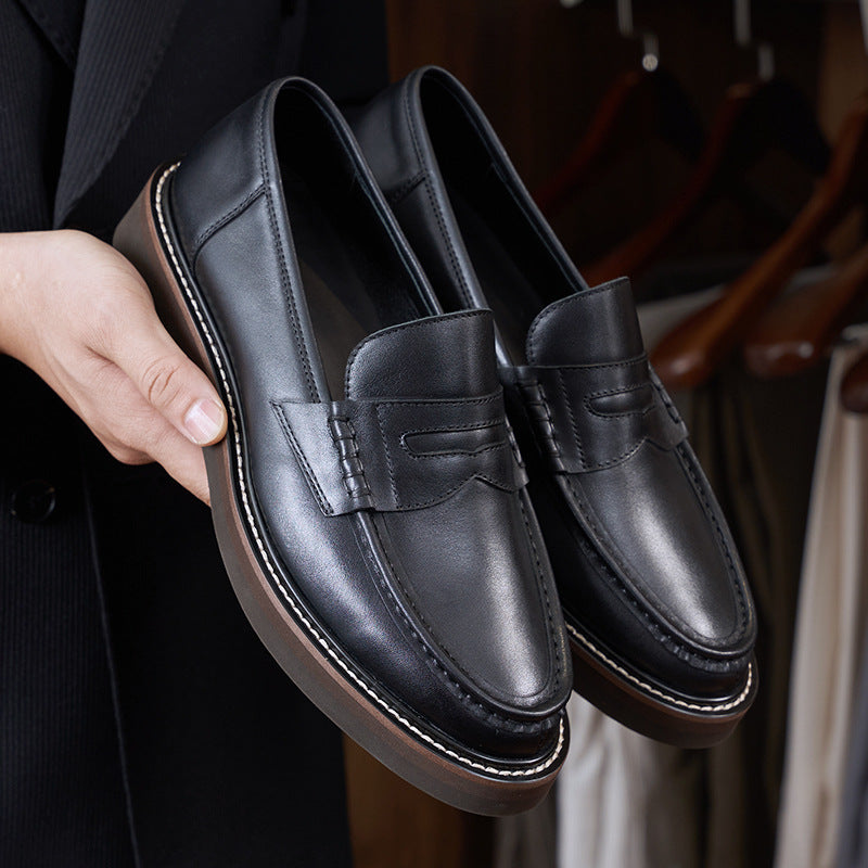 Le Lourd Noir — Chunky Sole Penny Loafer